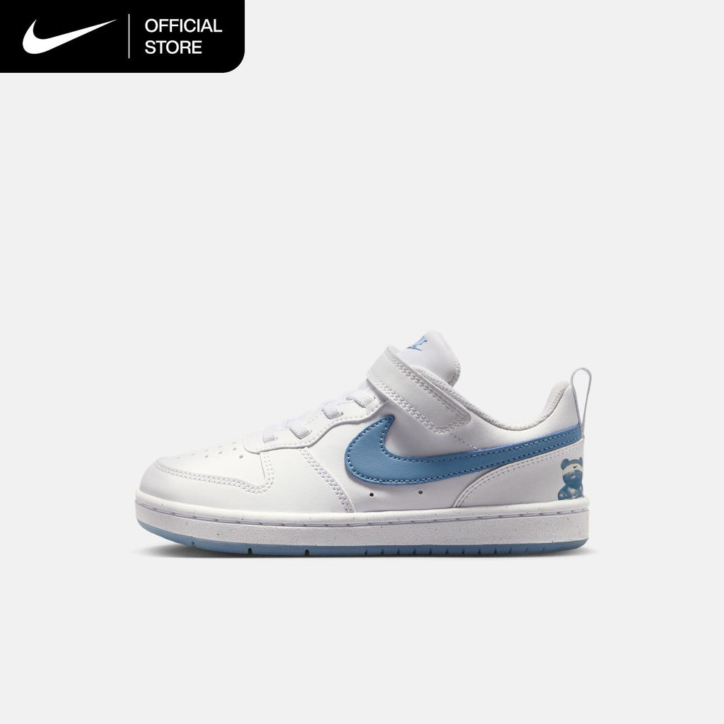 Nike Younger Kids' Court Borough Low Shoes - White [IR3999-100]