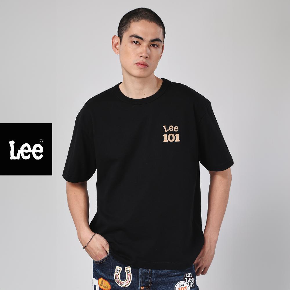 LEE เสื้อยืดแขนสั้นผู้ชาย คอลเลคชั่น 101 ทรง Loose รุ่น LE S126MTSSN08 สีดำ