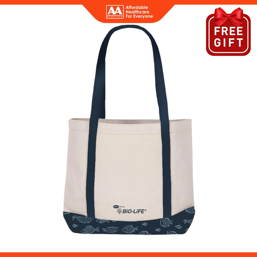 AA FG: Bio-Life Tote Bag - สีกรมท่า/น้ําเงิน (1s)
