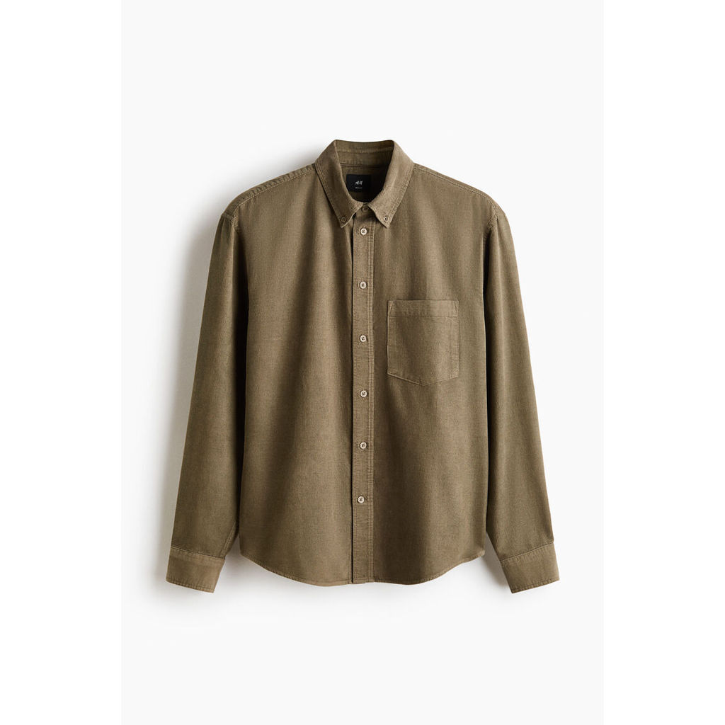 H&M قميص رجالي كوردروي Regular — صورة 2