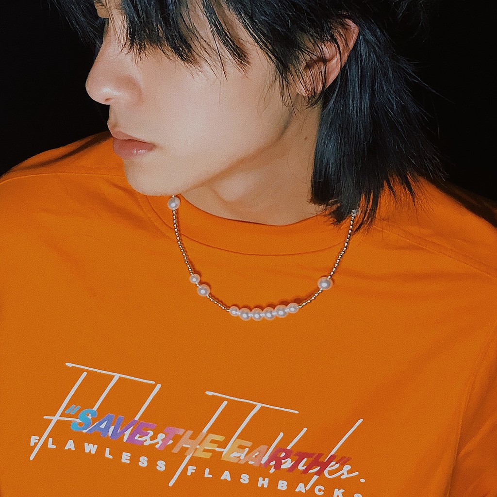 สร้อยคอมีทัลลิคสไตล์เรโทร เพอร์ลและคลาวิเคิล คันทรีสำหรับผู้ชายและผู้หญิง ตามแบบฉบับของAsap Rocky