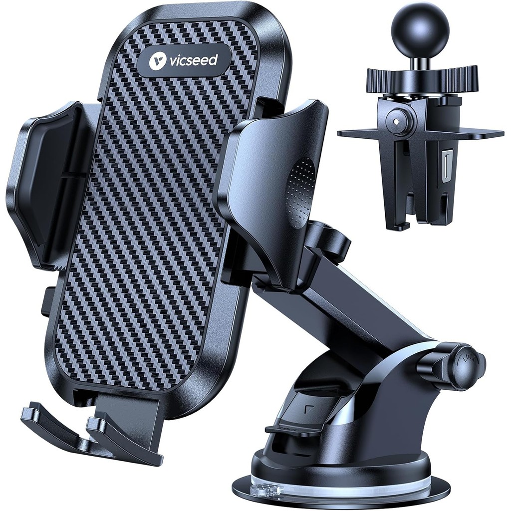 VICSEED True-Grade Phone Holders for Your Car [Upgraded 95+LBS Strongest Suction] Cell Phone Mount f