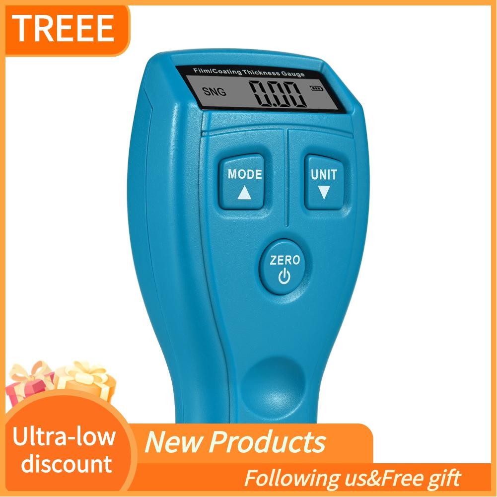 Treee Treee-th ความหนาความหนาของมาตรวัด LCD Digital Paint Probe Tester CAR TEST TEST METER METER MET