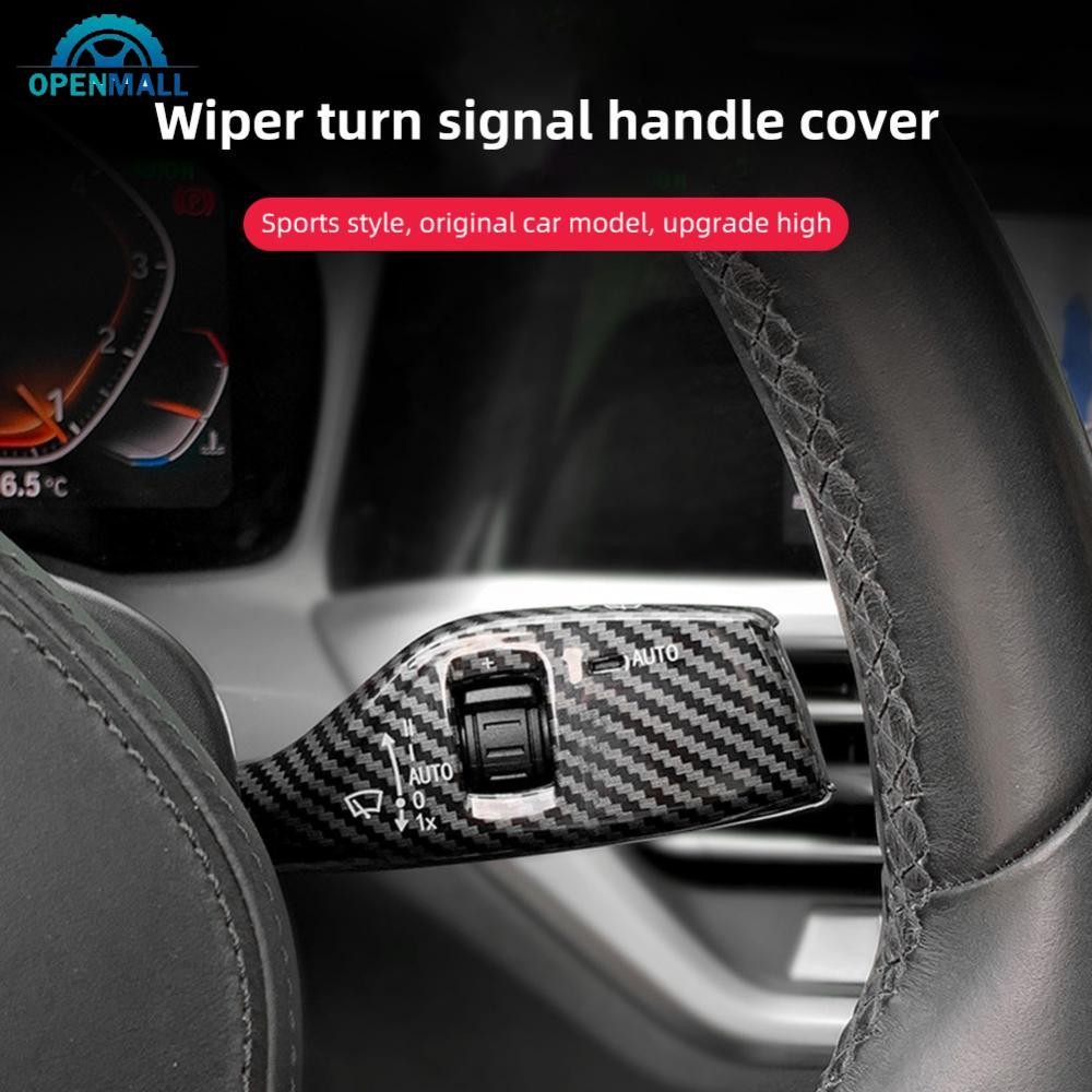 OPENMALL 2 ชิ้น/เซ็ตพวงมาลัยรถไฟหน้าสวิทช์ควบคุม Wiper SWITCH Trim อุปกรณ์เสริมสําหรับ BMW 1 2 3 4 5