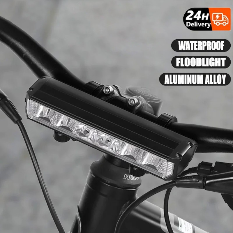 ไฟหน้าจักรยาน_dual light source_ติดตั้งง่าย ชาร์จด้วยUSB สำหรับจักรยานเสือหมอบและขี่จักรยาน อุปกรณ์เสริม