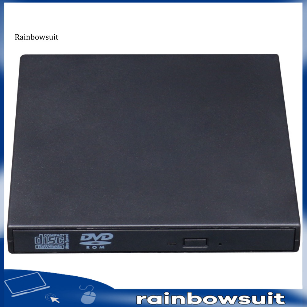 [RB] USB External CD VCD เครื่องเล่น DVD Optical Drive Writer สําหรับคอมพิวเตอร์พีซีเดสก์ท็อป