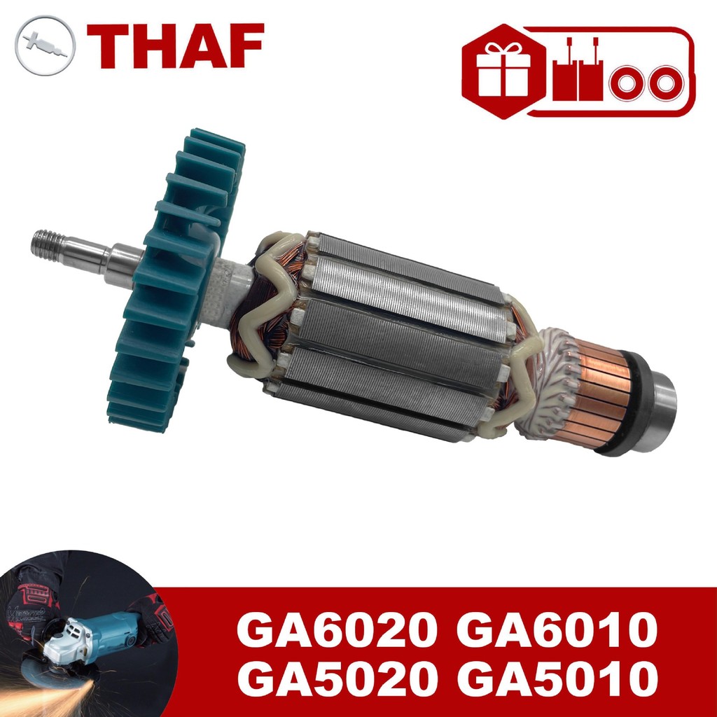 เหมาะสําหรับเครื่องบดมุม Makita GA6010 GA6020 GA5020 GA5010 โรเตอร์
