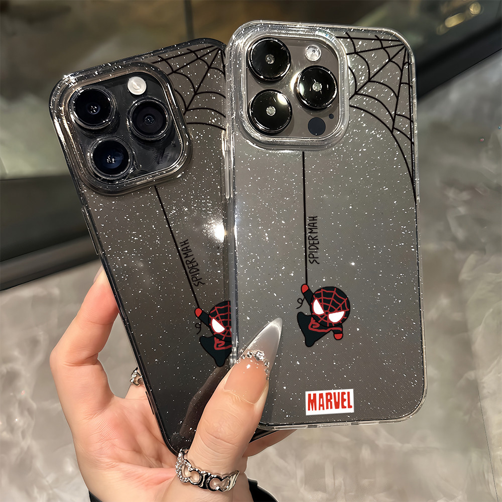 เคสโทรศัพท์ กลิตเตอร์แวววาว เคสใสนิ่มสำหรับไอโฟน For IPhone 13 14Pro 16 15  11 12Promax 6/7/8 Plus X