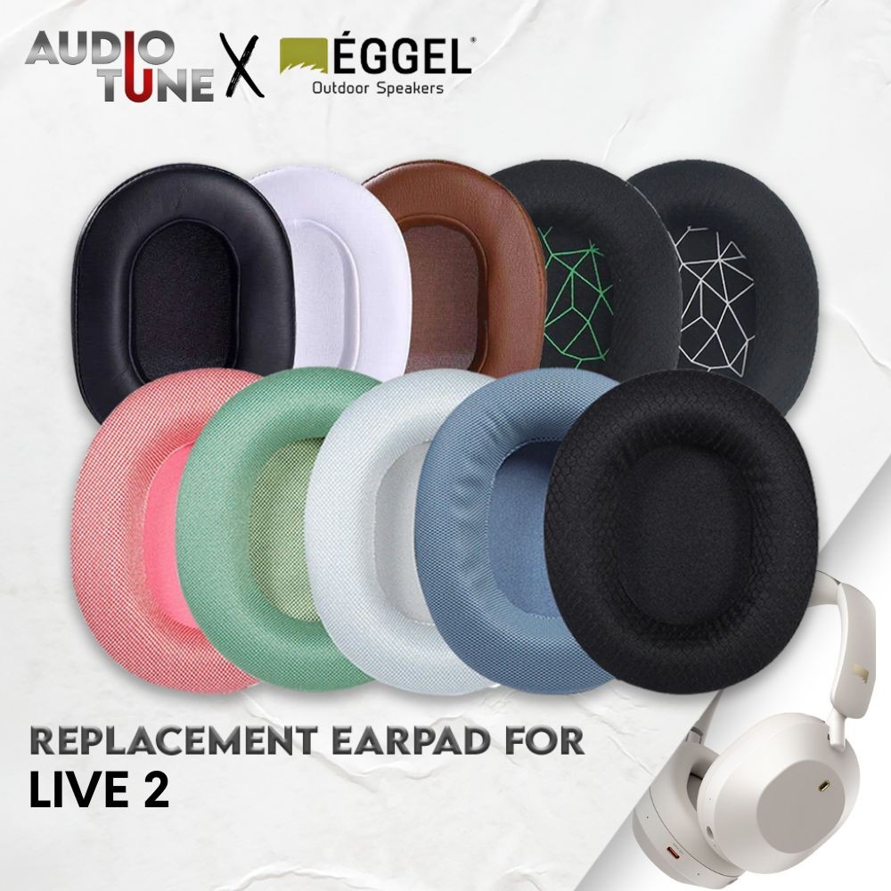 แผ่นรองหูฟัง Earcup Earcushion Eggel Live 2 Live-2 Live2 แผ่นโฟมโฟม