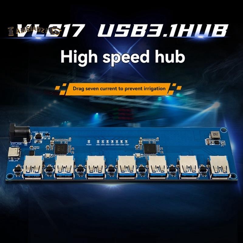 [คุณภาพ T]VL817 USB3.1 HUB Module ความเร็วสูง 1-ถึง-7 พอร์ต USB HUB TYPE-C พร้อมฟังก์ชั่นป้องกันไหลย