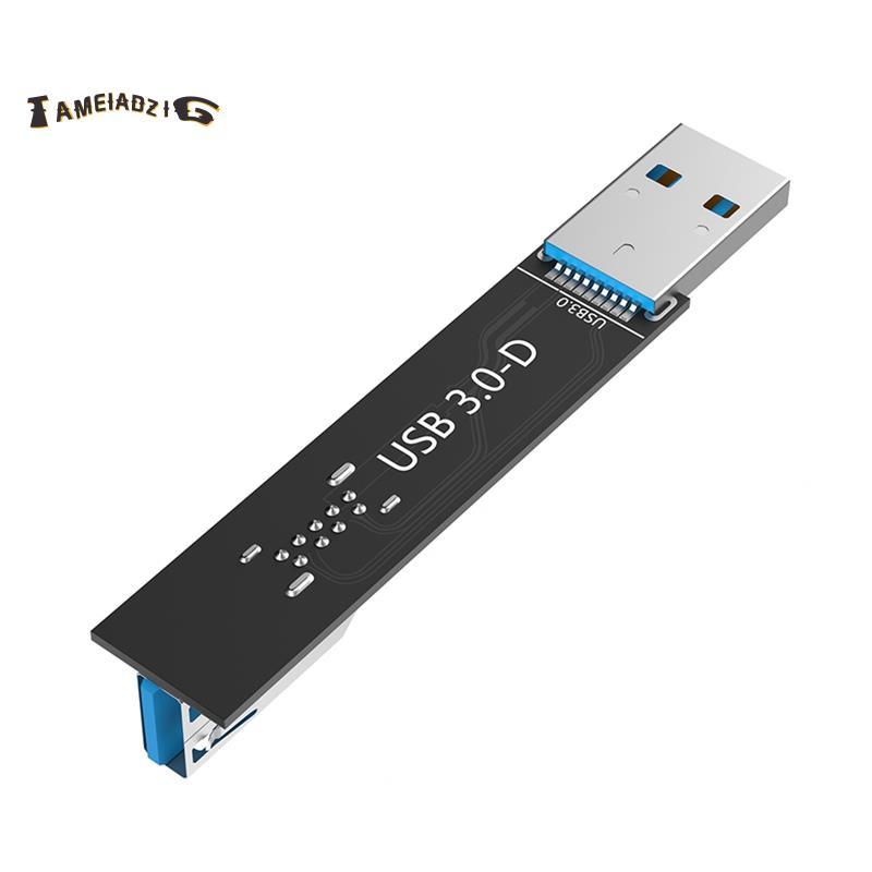 [Quality T]Card Adapter USB 3.0 9Pin Male to Female Card Adapter forPC Laptop D