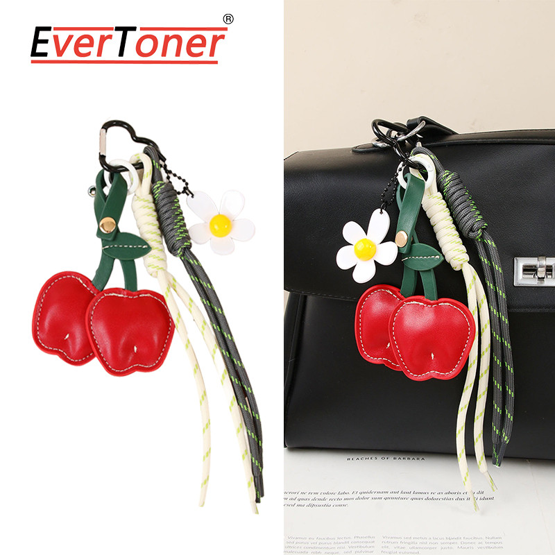 EverToner พวงกุญแจจี้ดอกไม้ทำมือจากPUและอะคริลิค