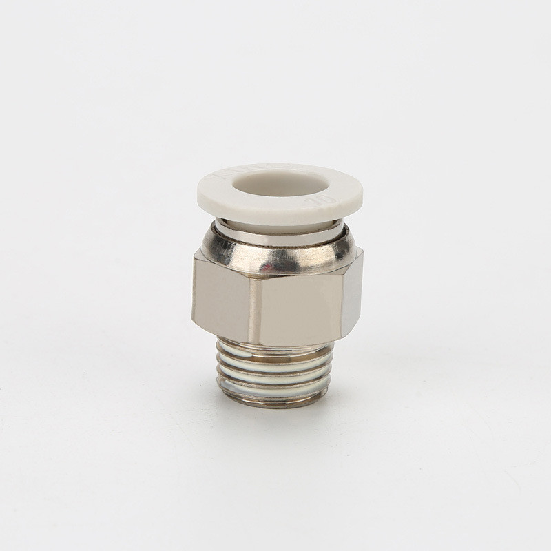 Quick Connector PC6-01 เกลียวตรง-ผ่าน PC10-04 PC8-G01 Pneumatic Trachea Quick Connector APC8-02 PPXR