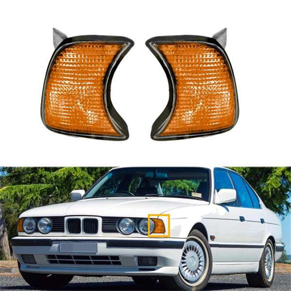 ​ไฟมุมด้านหน้ารถสําหรับ BMW 5-Series E34 1989-1995 ไฟแสดงสถานะมุมไฟเลี้ยว 63131384033 63131384034