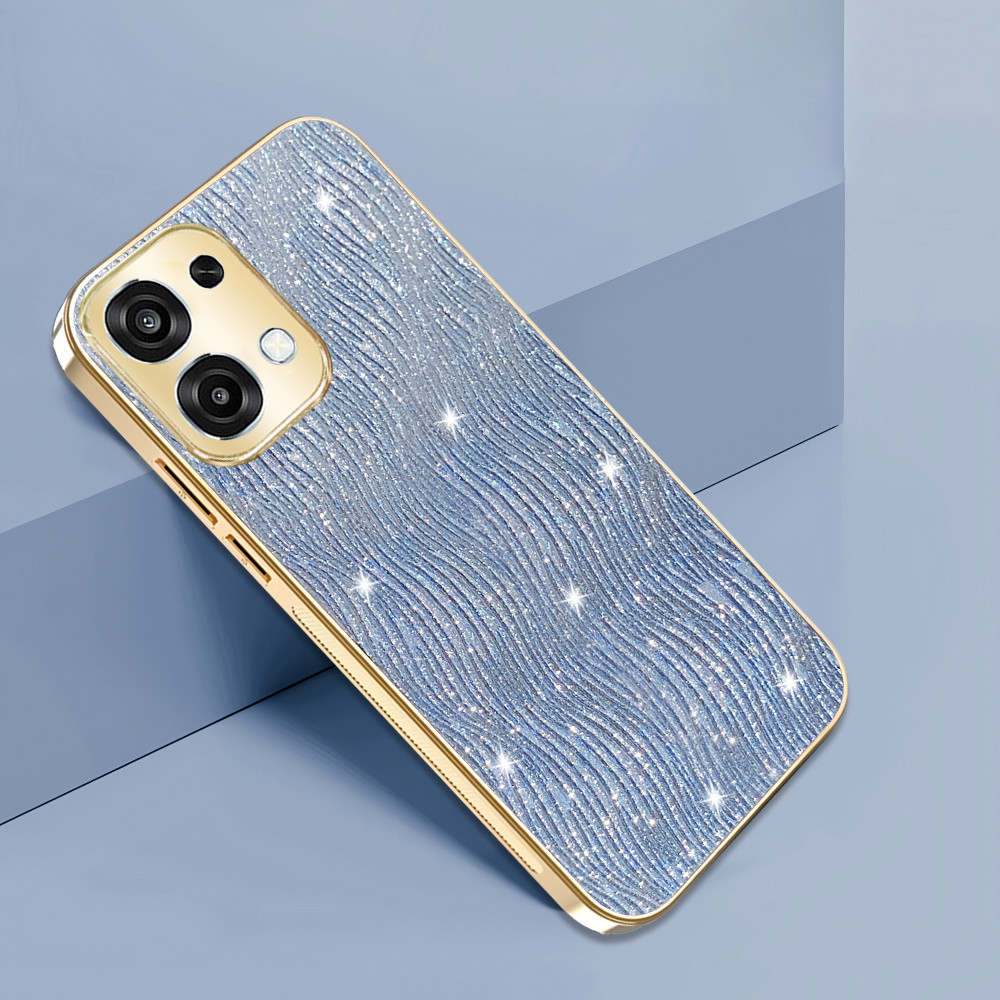 ปลอกกันกระแทกสําหรับOppo A6 Pro OppoA6Pro A6Pro 5Gระลอกน้ําหรูหราElectroplated Goldสาวเคสโทรศัพท์ป้องกันกลับปกแข็ง - รูปที่ 4