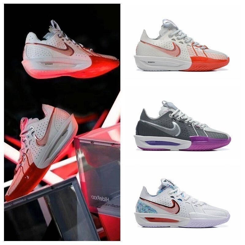 GT Cut 3 Low-Top Royal Combat รองเท้า Anti-Slip สวมใส่น้ําหนักเบา Breathable รองเท้าบาสเก็ตบอลผู้ชาย