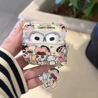 ปาร์ตี้ชุดนอนเครยอนชินจัง AirPodsPro3 เคส AirPods 4/3/1/2 หูฟัง Apple ฝาครอบป้องกัน AirPodsPro2