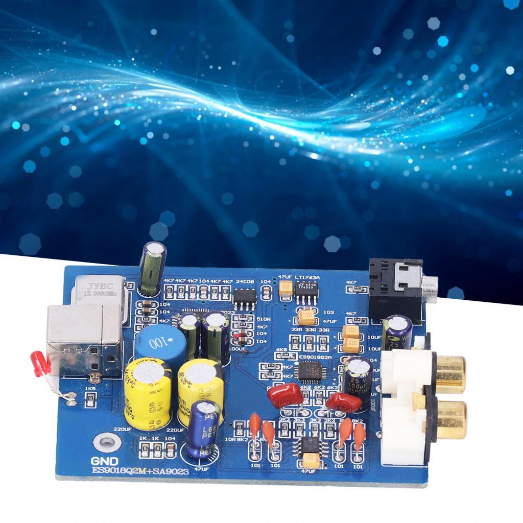 เครื่องขยายเสียงโมดูลถอดรหัสการ์ดเสียง 2vrms เอาต์พุตโดยตรง 24bit PCB สำหรับลำโพง DIY