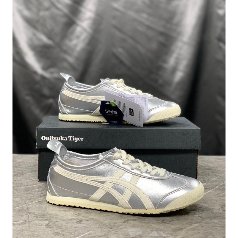 Onitsuka Mexico 66 Silver White Shoes ON3G DLUO Y8