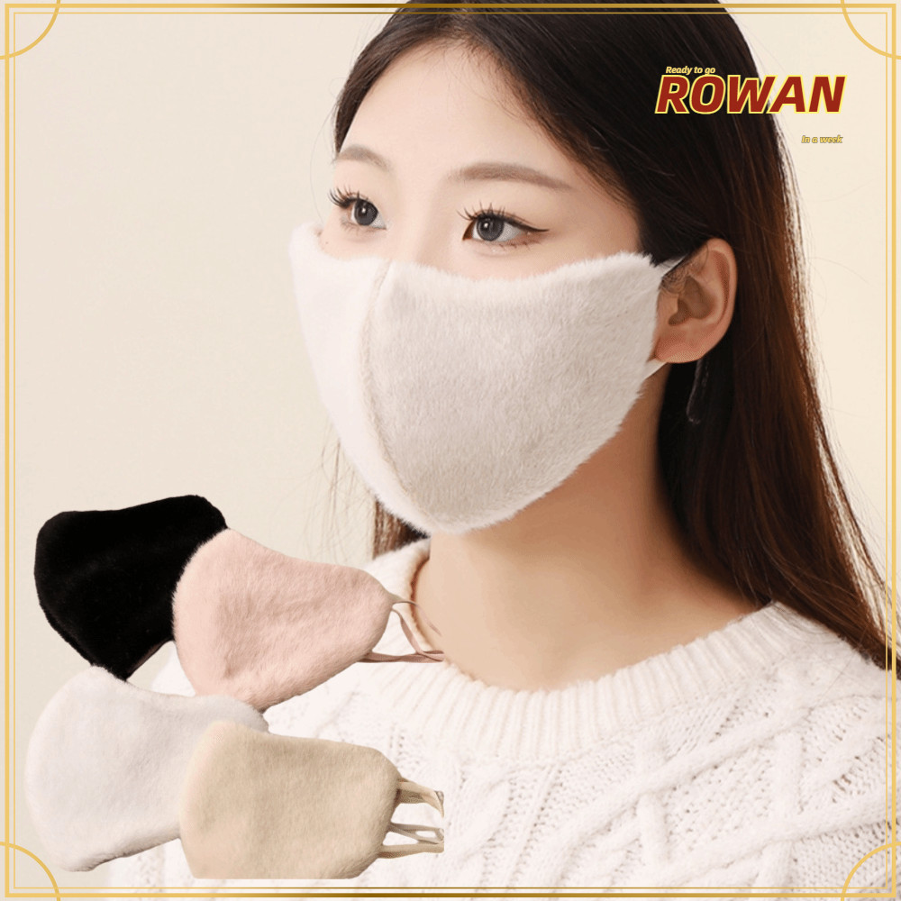 ROWANTH Warm Face ,ฤดูหนาวหนาครีมกันแดดขี่จักรยาน,Windproof Cold-proof Breathable Plush