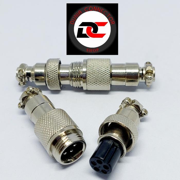 CB CONNECTOR GX12 CABLE WAYER CONNECTOR 5 PIN 12MM ใหม่....!!!