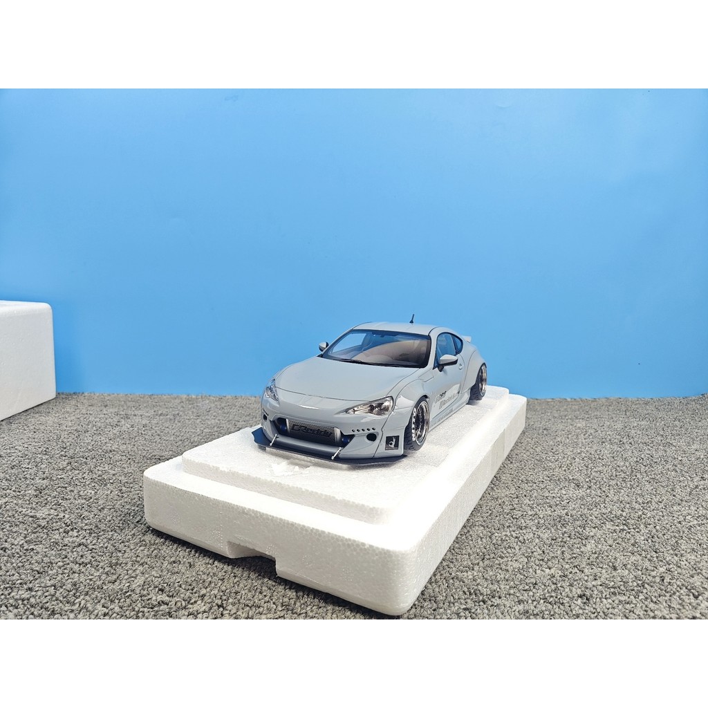 Otto 1/18 Toyota GT86 Rocket Rabbit Wide Body Car Model Cement Grey AUTOart Otto Toyota GT86 Car Mod