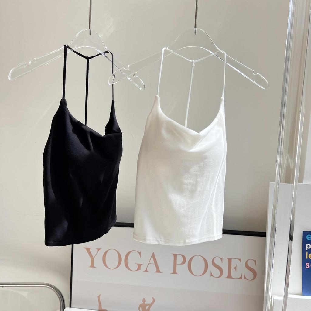 77UNI Tank 20576T เสื้อสายเดี่ยวมีสายหล้งเส้นเส็กตัว Y เสื้อสายเดี่ยวมีบราฟองน้ำ เสื้อกล้ามผู้หญิง ดีไซน์สุดชิค - รูปที่ 7