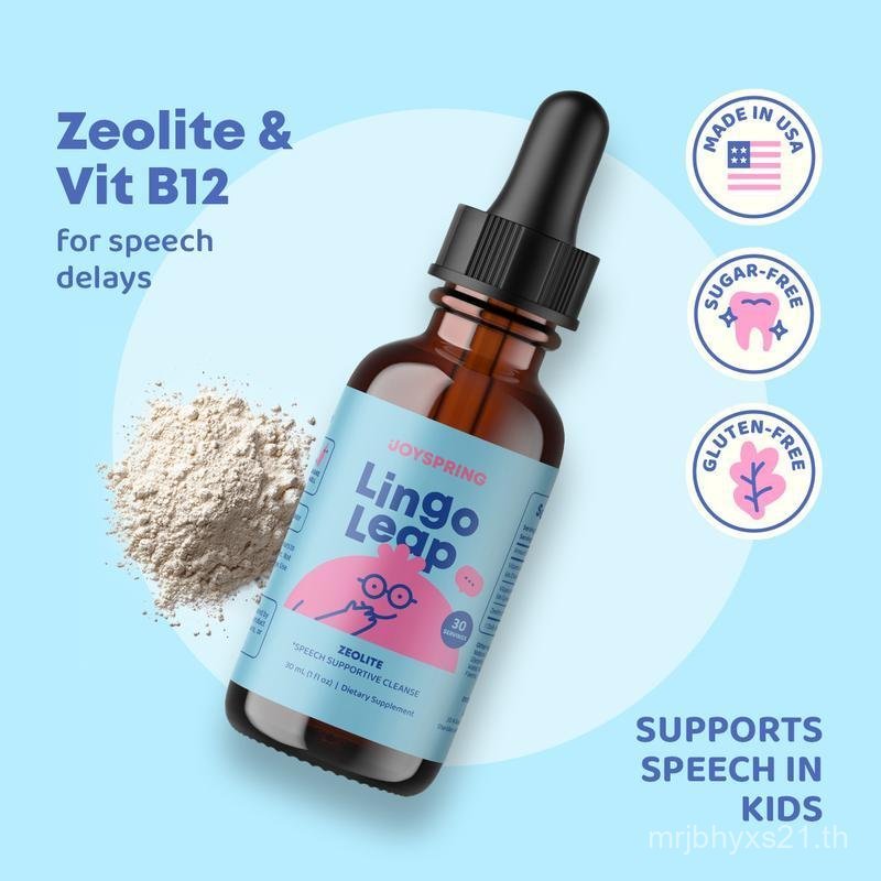 JoySpring LingoLeap for Kids - Zeolite Drops with B Vitamins - Support Speech Learning