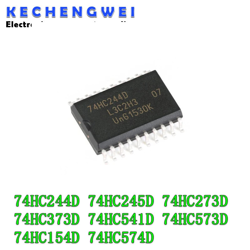 5PCS 74HC244D 74HC244 SN74HC244DWR SOP20 74HC245D 74HC273D 74HC73D 74HC373D 74HC154D 74HC541D 74HC57