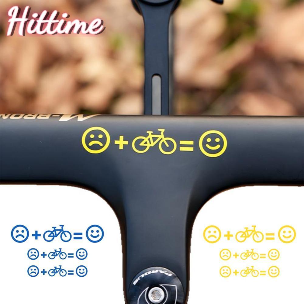 HITTIME H6R2 สติกเกอร์กันน้ํากันขีดข่วนแบบ emoji สำหรับตกแต่งจักรยานเด็ก