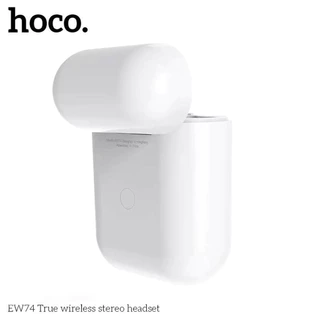 HOCO EW74 คือหูฟังไร้สายแบบ (TWS) ที่ใช้การเชื่อมต่อผ่าน บลูทูธ 5.4 มีดีไซน์แบบกึ่งอินเอียร์ (semi-in-ear)