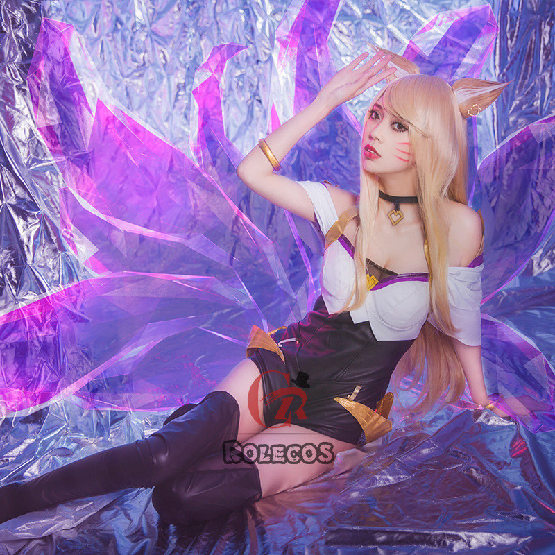 ชุดคอสเพลย์ Ari จาก KDA พร้อมวิกผมและเครื่องประดับ