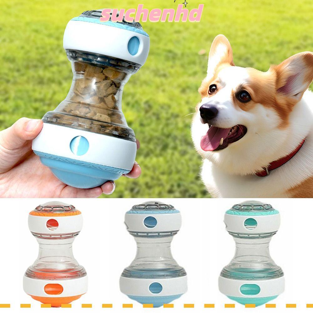 SUCHENHD เครื่องจ่ายอาหารสัตว์เลี้ยง, รูปรับได้ ABS Pet Slow Feeder Ball, ที่น่าสนใจกัดทนโปร่งใสที่ม