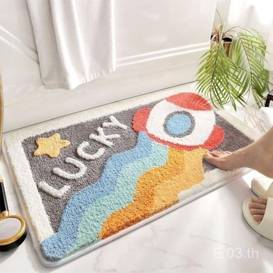 Yifeng Home พรมเช็ดเท้า พรมนุ่ม มียางกันลื่น ขนาด 60x40cm. 1699