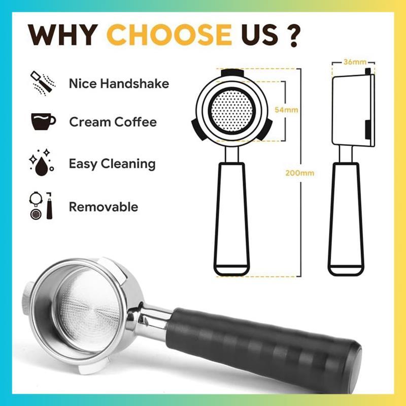 ตะกร้ากรอง Bottomless Portafilter 54mm เหมาะกับ BES870 BES878 BES875/880 Express Machinesrumstick.th