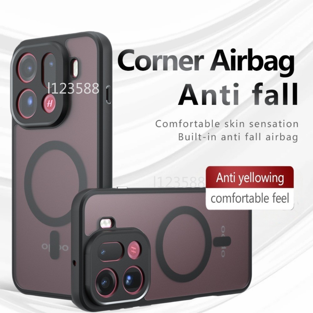 สําหรับ FindX9 5G Anti-Drop TPU PC กรณีแม่เหล็ก HD Clear Anti-shock อะคริลิค Matte PC สําหรับ OPPO ค้นหา X9 Pro X9Pro FindX9Pro 5G 2025