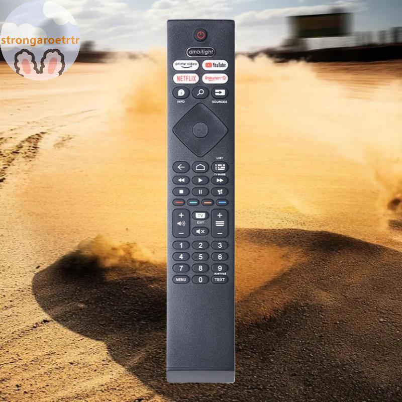 Strongaroertr 1 ชิ้นสําหรับ Philips Android Smart Network TV รีโมทคอนโทรล BRC0984501 Android TV 4K U