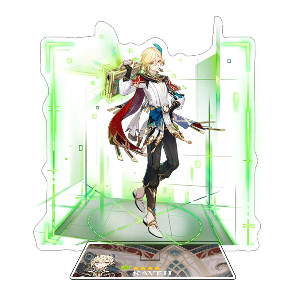 Yuanshen ขาตั้งอะคริลิค Newcomer ทักษะสีขาว Disciya El Heisen Nasida Sanctuary Zhonglizing Walnut ขอ