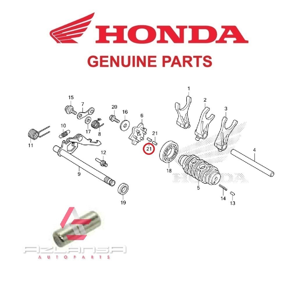 ลูกกลิ้ง 3x8.5 ( 96220-30085 ) RS150R V1 V2 V3, RS-X V1 V2 & CBR150R