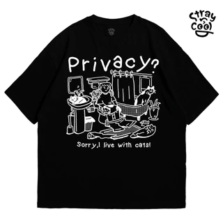 Strayandcool เสื้อยืดโอเวอร์ไซส์ "Privacy ?" Oversized T-shirt
