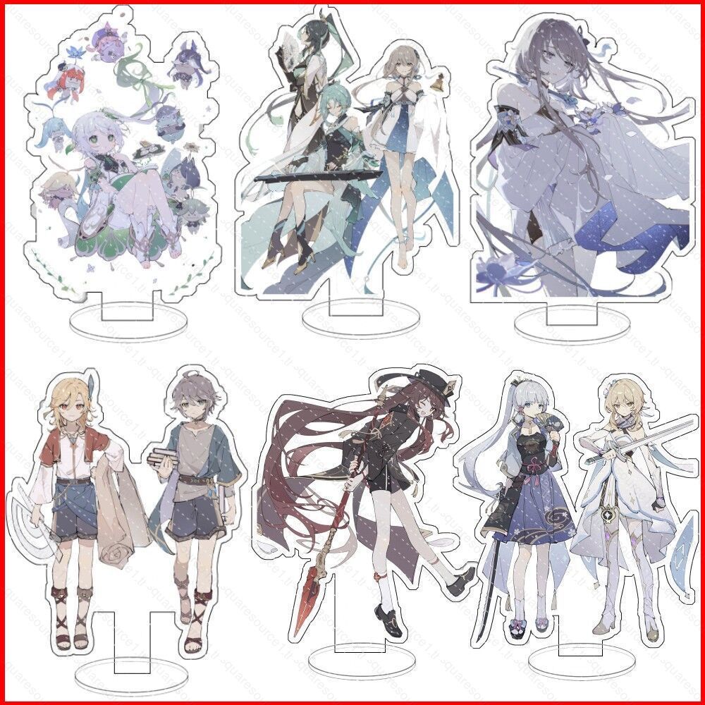 SQ1 Genshin Impact รูปของเล่นอะคริลิคขาตั้งอะนิเมะแผ่น Nahida Kaveh Guizhong Home Decor Collection Q