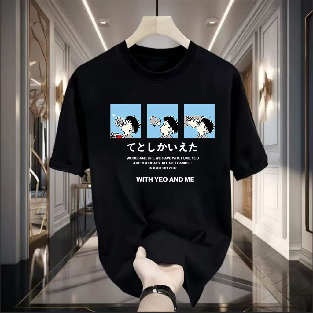 T-ShirtTha เสื้อยืดสกรีนลายการ์ตูน ทันสมัย มี5สีให้ได้เลือกใส่ เนื้อผ้านุ่มใส่สบาย ราคาสุดพิเศษ สินค้าพร้อมจัดส่ง B0225 - รูปที่ 2