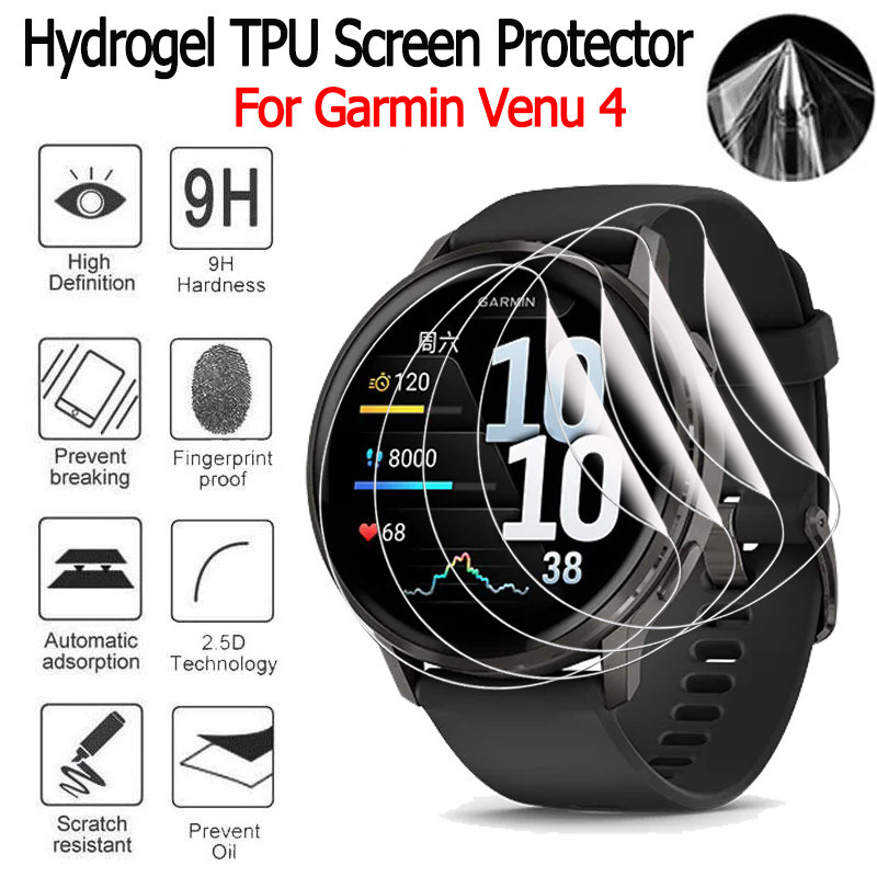 ฟิล์มกันรอยหน้าจอสำหรับ Garmin Venu 4 41mm 45mm Smart Band ฟิล์มป้องกันสำหรับ Garmin Venu 4 45mm 41mm