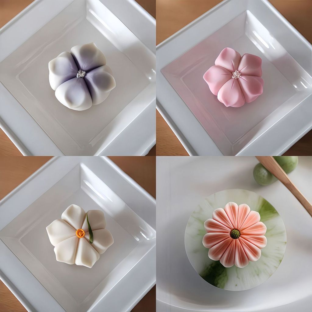 Wagashi Wagashi Pastry Equalizer Equalizer แม่พิมพ์ขนมผลไม้ตกแต่งพลาสติกแบ่งแม่พิมพ์ 10.27