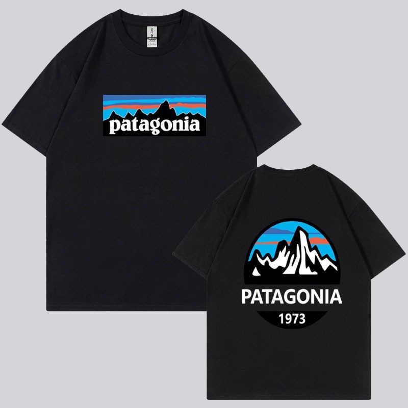 เสื้อยืดลําลอง แขนสั้น พิมพ์ลาย Patagonia สำหรับผู้ชาย