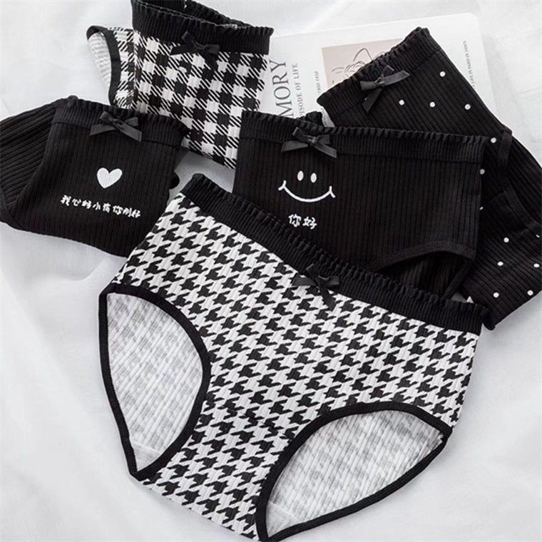 กางเกงใน สำหรับผู้หญิง สไตล์เกาหลี ผ้าบางเบา อ่อนโยนต่อผิว ไม่รัด ไม่บาดผิว ดีไซน์ขอบเอวเก๋ ใส่แล้วไม่รัดพุง สวมใส่สบาย