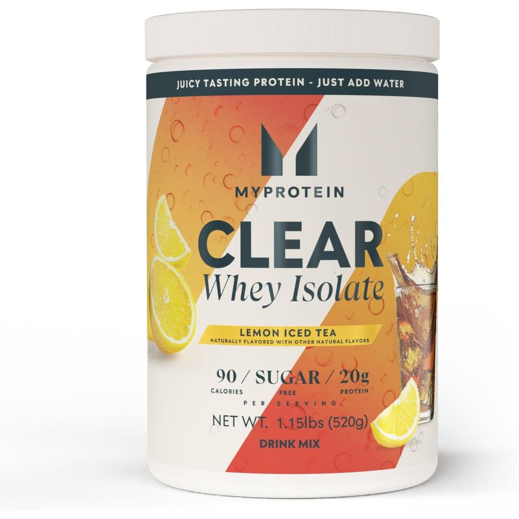 Myprotein Clear Whey Isolate Protein Powder, 1.1 Lb (20เสิร์ฟ) Lemon Ice Tea, โปรตีน 20g ต่อเสิร์ฟ, 