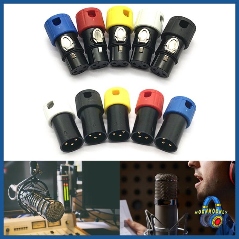 MOON Quick Connector 3Pin ไมโครโฟนเชื่อมต่อ 3Pin ชายหญิงสําหรับการบันทึกภาคสนามอุปกรณ์มือถือบันทึกเค