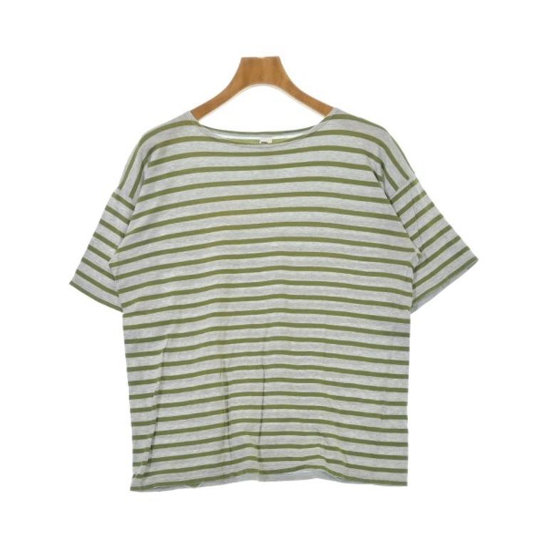 MHL. Tshirt Shirt khaki gray Striped Light Direct from Japan Secondhand