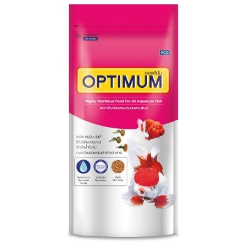 ออพติมั่มอาหารปลาสวยงามเม็ดจิ๋ว 100ก Optimum Food for All Aquarium Fish Tiny Beads 100g [หมายเลขบาร์โค้ด 8850477111103 ]